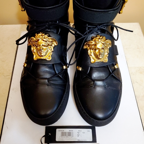 versace men's tennis shoes